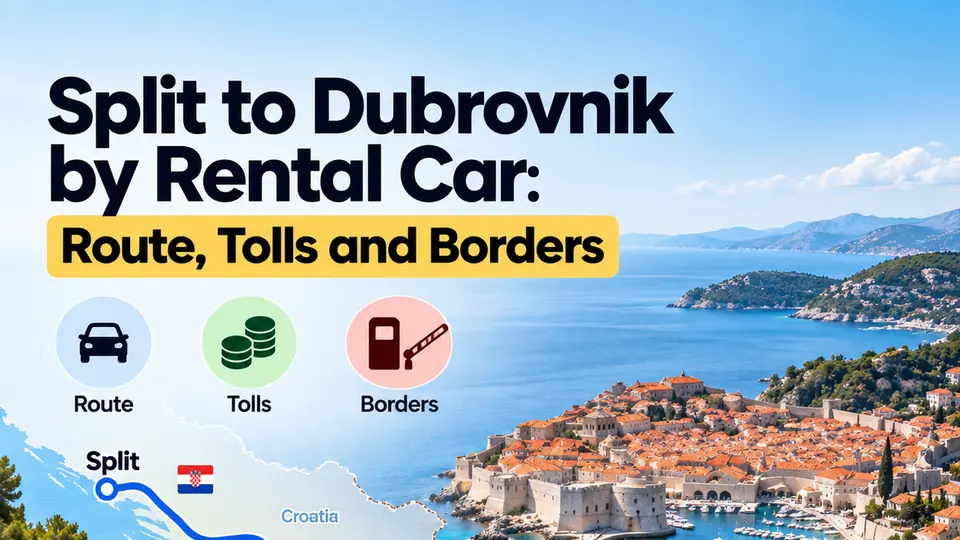 Split to Dubrovnik by Rental Car: Route, Tolls and Borders
