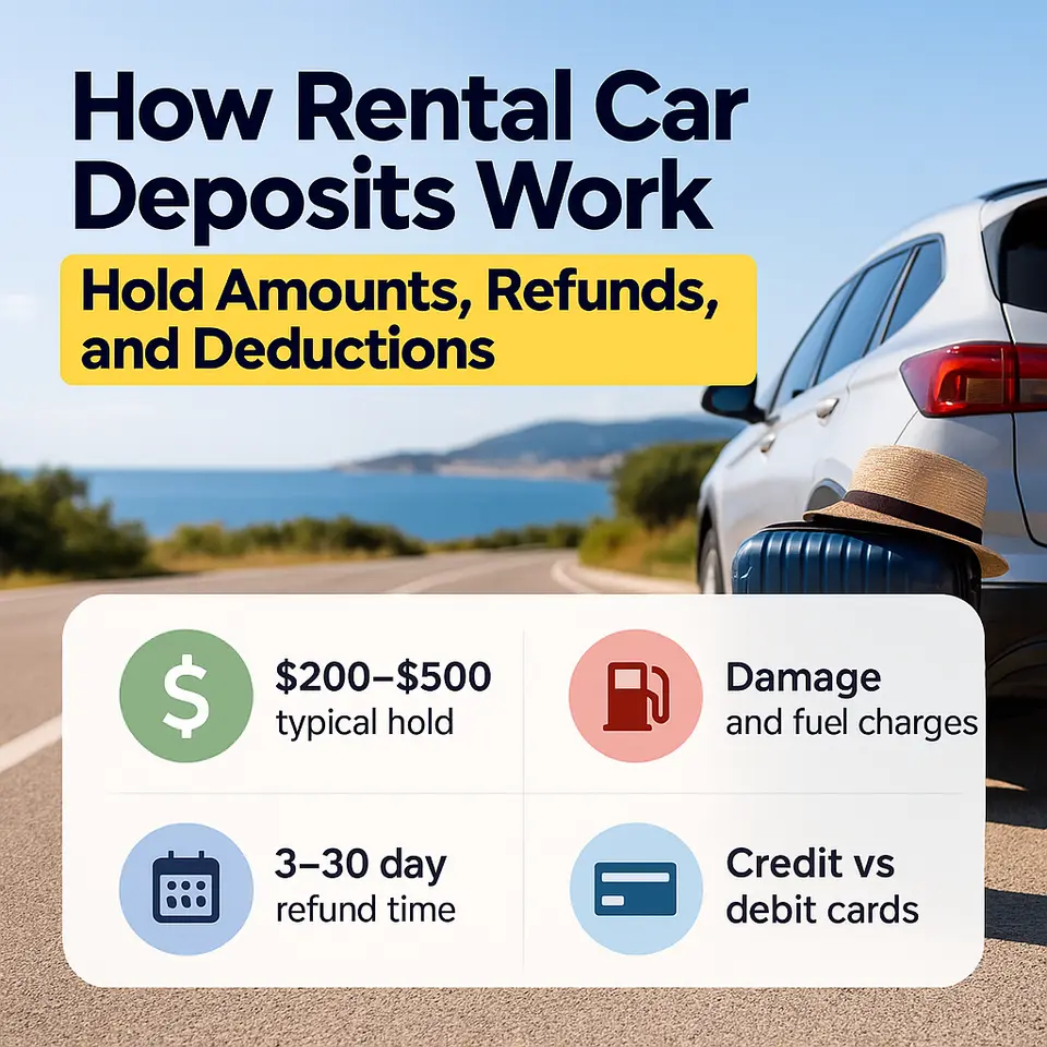 How Rental Car Security Deposits Work: Hold Amounts, Refund Times, and Deductions