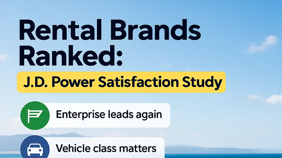 Which Rental Car Brands Ranked Highest in J.D. Power 2026?