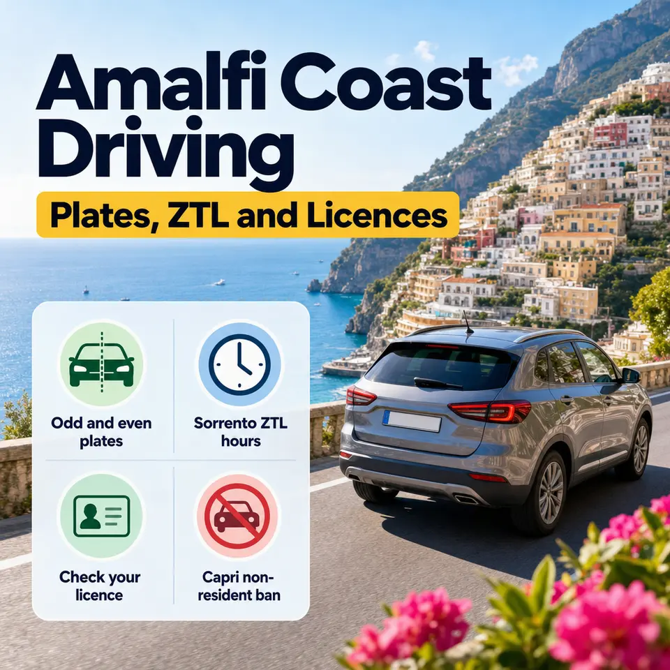 Amalfi Coast Driving Rules for 2026: Plates, ZTL and Licences